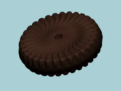 Cookie Mould 02 - Biscuit Silicon Molding 3D print model