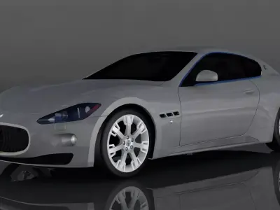 Maserati Granturismo Low-poly 3D model