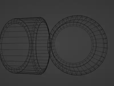 Low Poly Realistic Michelin Pilot Sport Tires Low-poly 3D model