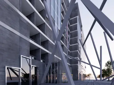 Revit 3 Stars Hotel 2018 3D model