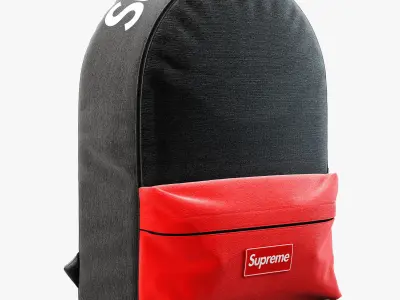 Supreme decorative set black 3D model