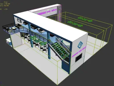 Exhibition - Area - 15X15-3DMAX2012-01 3D model