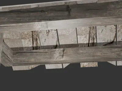 Brunnen Old Realistic Well Model with Detailed Water Shader Free 3D model