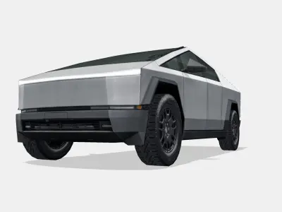 Tesla Cybertruck 2024 Low-poly 3D model