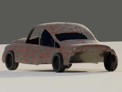 car 7 Low-poly 3D model
