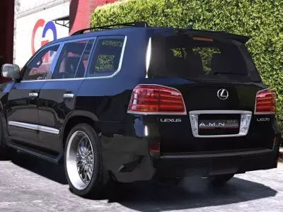 Lexus LX570 Luxury Sport 2008 With interior 3D model