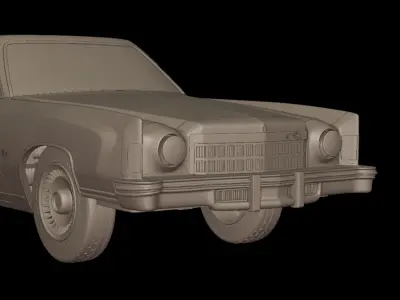 CHEVROLET MONTE CARLO 1975 3D PRINT MODEL 3D print model