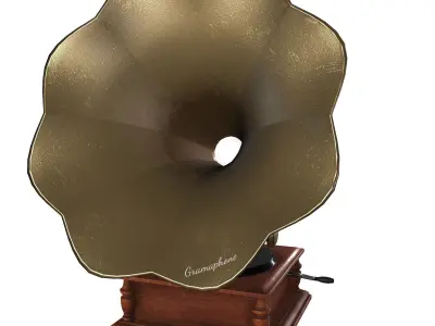 gramophone 3D model