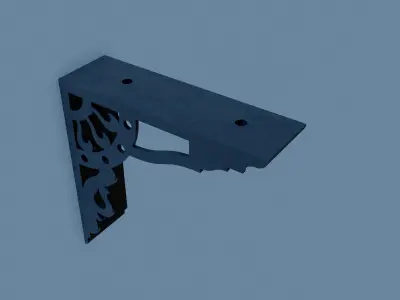 shelf bracket 11 3D print model