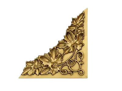 classic corner decor ornament 07 3D model