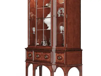Century - Wellington Court Breakfront Display Cabinet 30H-423 3D model