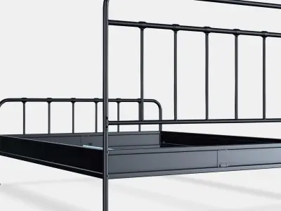 STJARNO Bed frame Low-poly 3D model