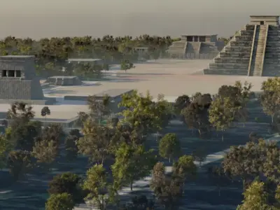 Chichen Itza Low-poly 3D model