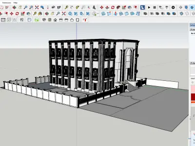 Palace 3D Model for SketchUp and Blender 3D model
