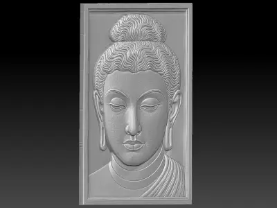 8 BUDDHA CNC Relief Model 3D print model