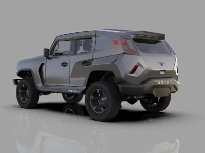 Rezvani Tank 2020 HQ interior 3D model