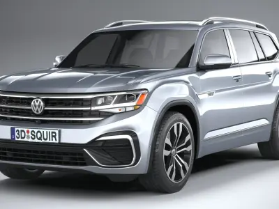 Volkswagen Atlas R-line 2021 3D model