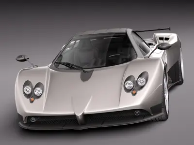 Pagani Zonda F 2005 3D model