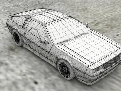 DeLorean 3D model
