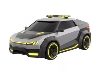 Cyber Concept SUV 3D Model Low-poly 3D model