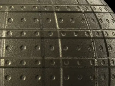 Metal Materials 64- Metal panels By Painting - Pbr 4k Seamless Texture