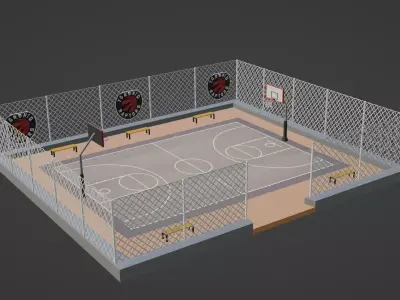 Basketball Stadium - Boston Celtics Low-poly 3D model