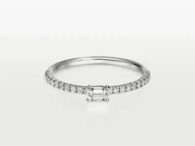 ETINCELLE - RING - TAILLE EMERAUDE 3D print model