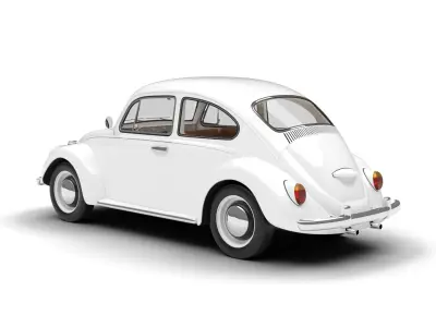 Volkswagen Beetle Type 1 1200 1965 3d model 3D model