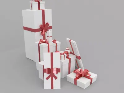 gift boxes 3D model