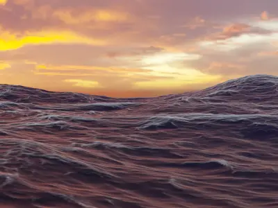 Free Ocean scene Free 3D model