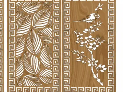 Decorative panel STL 3D model 22
