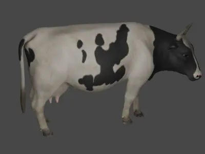 Dairy Cow 3D model