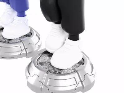 Astronaut Statue Lamp 3D model