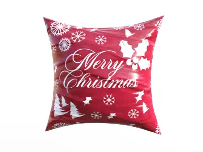 Christmas Cushion Pack Low-poly 3D model