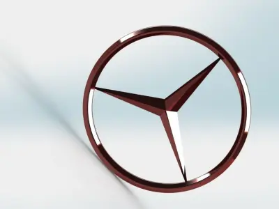 Mercedes Benz Logo 3D model