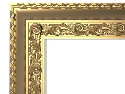 Carved Picture Frame 3D model