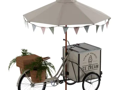 Ice cream bicycle 1 3D model