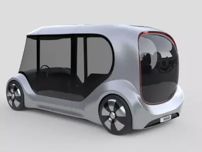 Futuristic City Transport Capsule 3D model