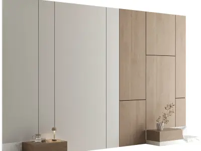 Headboard Wall Panel Composition 17 3D model