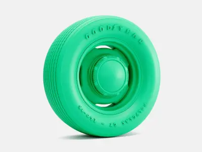 15x6 15x7 15x8 15x10 Mopar Steelie Wheels Goodyear Tires 3D print model