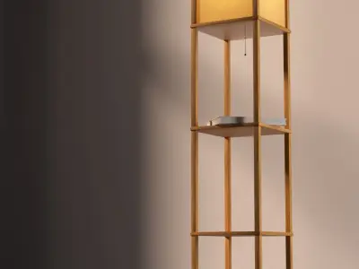 Wright Shelf Floor Lamp Free 3D model