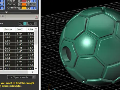 Football pendant 3D print model 3D print model