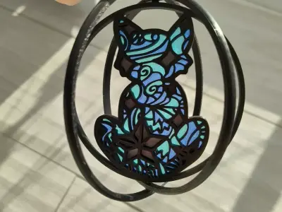 Starry Stained Glass Pet Decor 3D print model