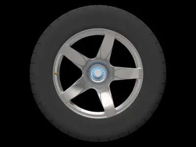 RC Porsche Carrera Gt printable Rim and Wheel 3D print model