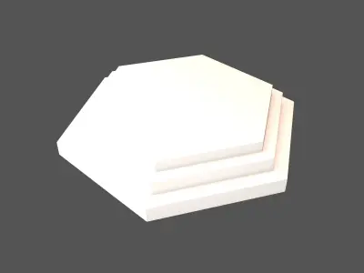 Podium Stage v3 001 Low-poly 3D model