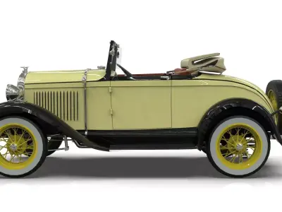 Vintage Roadster Car 1930 3D model