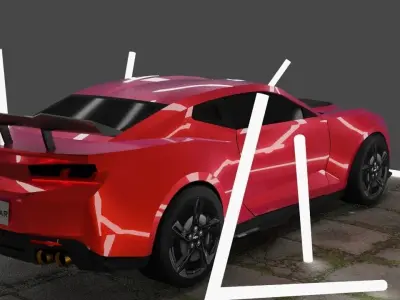 Chevrolet Camaro ZL1 Low-poly 3D model