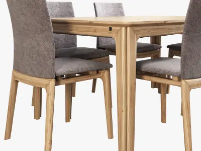 skovby set 26-table 63-chair 3D model