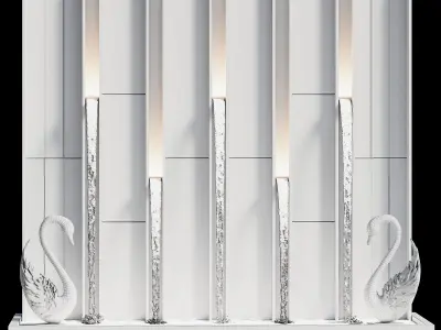 Waterfall fountains cascade 34 3D model