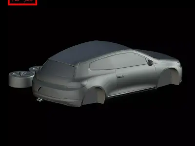 Volkswagen Scirocco 2008 3D print model